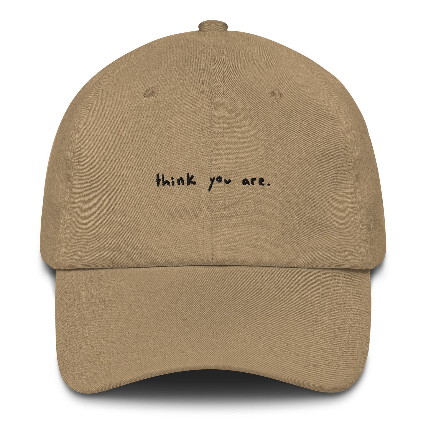 "think you are" Hat (tan)