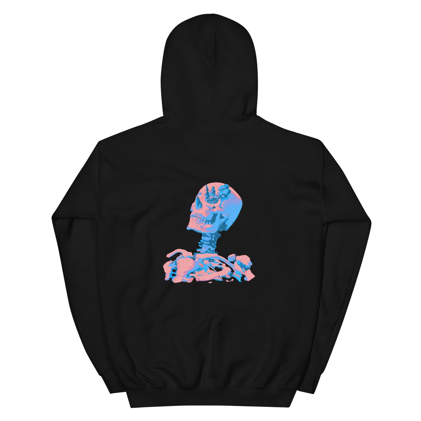 Black Natural Skeleton Hoodie (color)